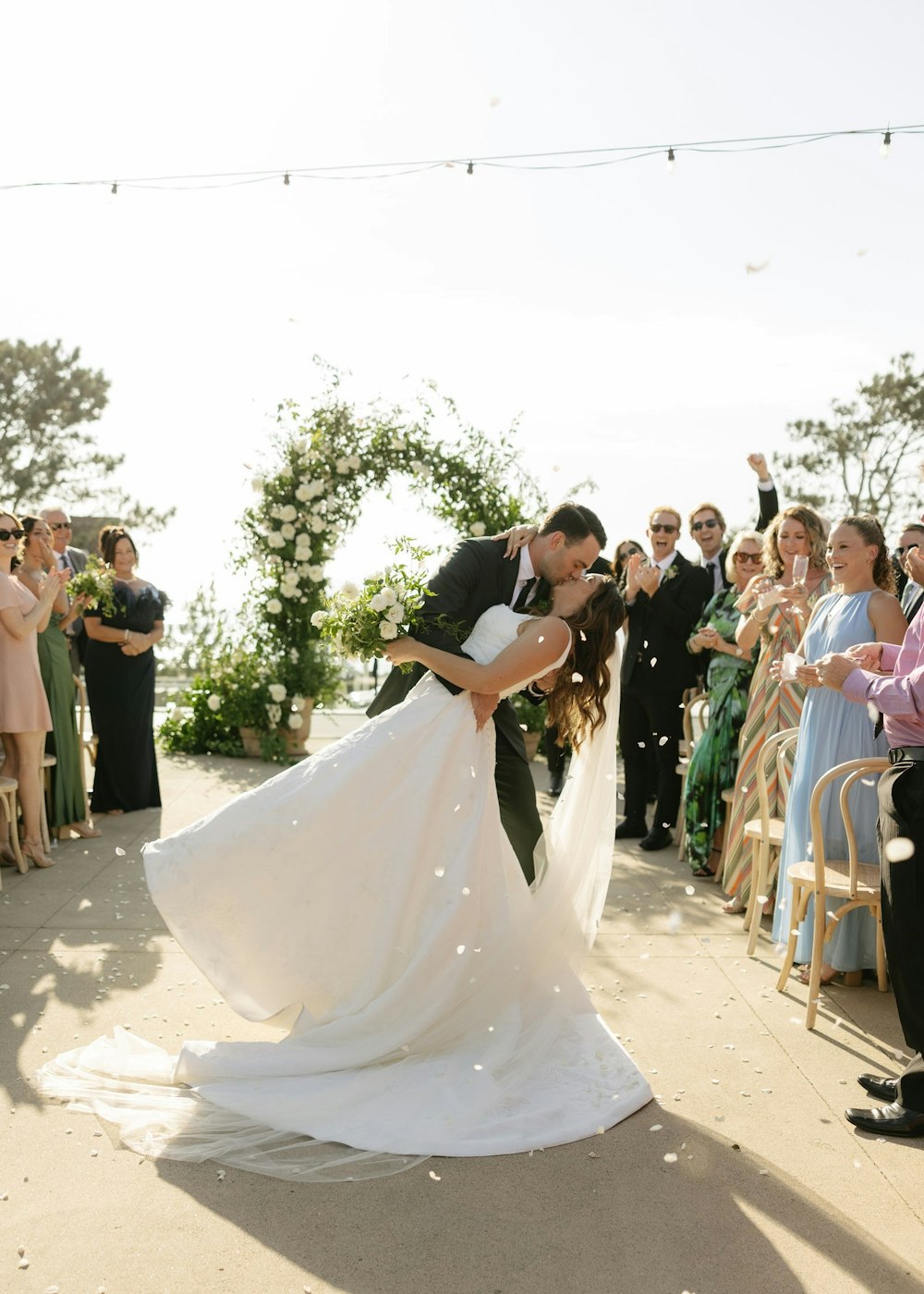 10 Couple Ceremony Kiss Dip at L Auberge Del Mar RW