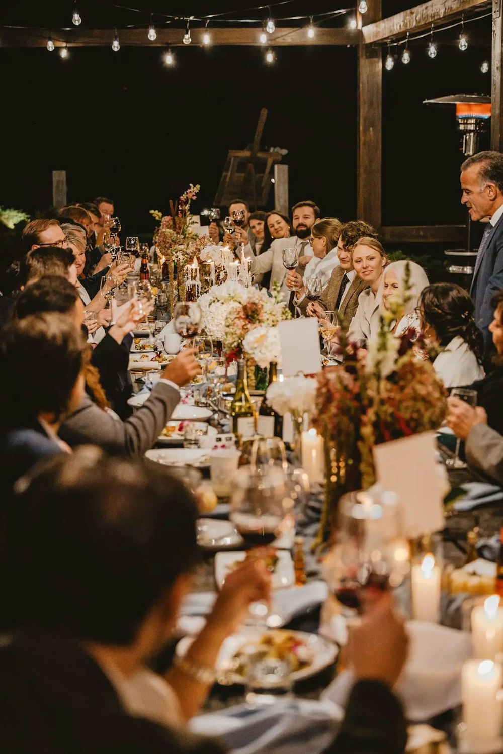 15 reception table toast at Reading Farms Estate RW