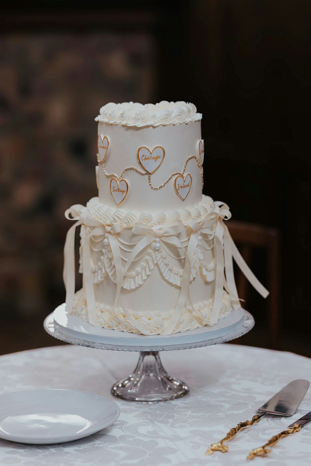 15 Two Tier White Cake at The Grove Redfield Estate RW