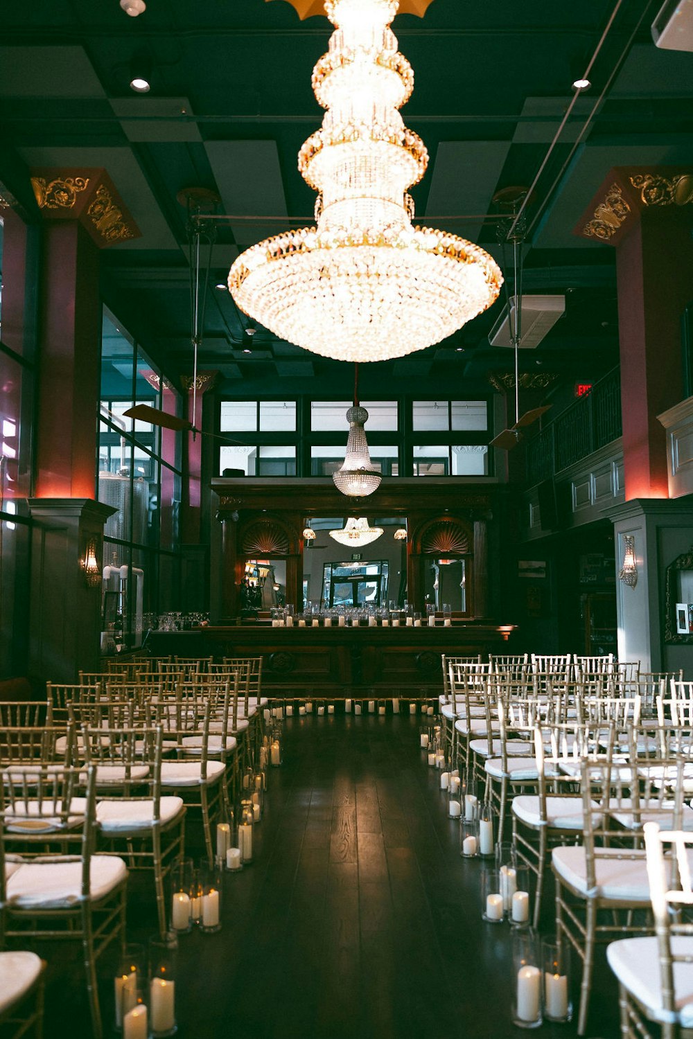 Ceremony chandelier at The Venue at Devils River Distillery RW7