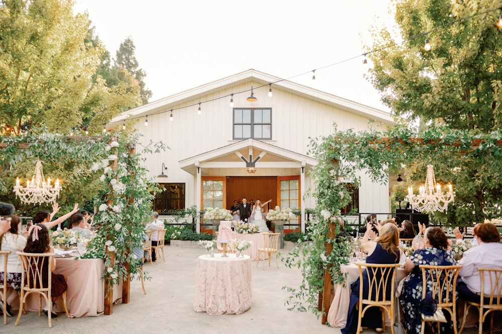 Couples patio toast at Park Winters RW22