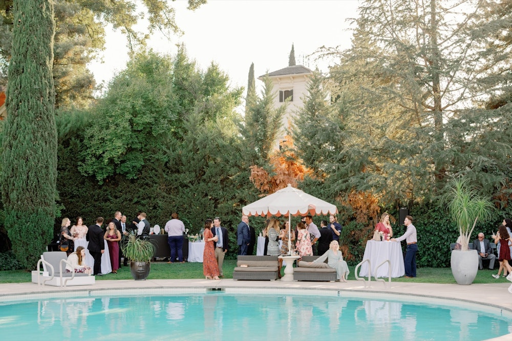 Pool cocktail reception at Park Winters RW17