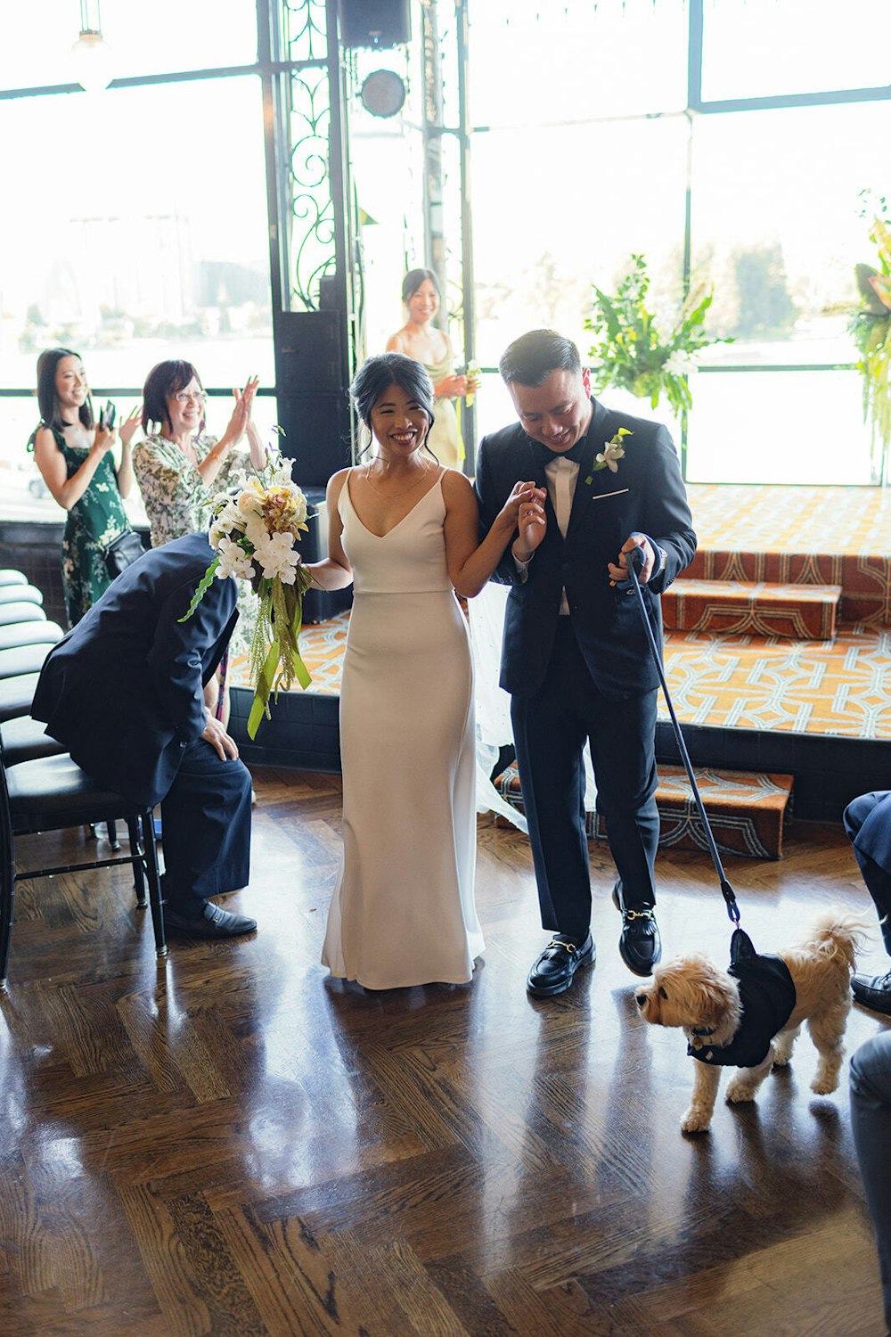 The pup said 'I do 'too!